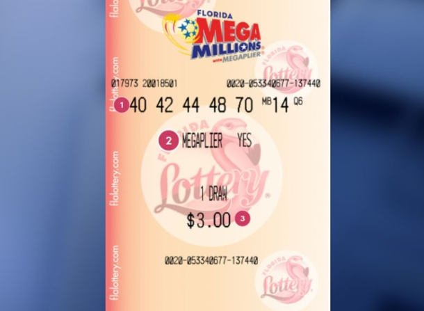 2 Tiket Togel Lotere Mega Millions senilai $1 Juta Terjual di Florida